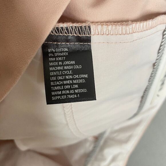 NWT Worthington Women's Slim-Leg Stretch Ankle Pleated Dress Pants Rose Smoke 16 - Picture 10 of 11